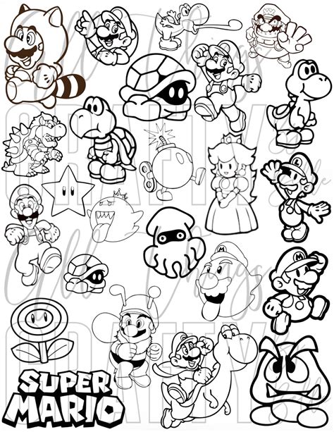 Select from 73077 printable crafts of cartoons, nature, animals, Bible and many more. . Mario coloring pages pdf